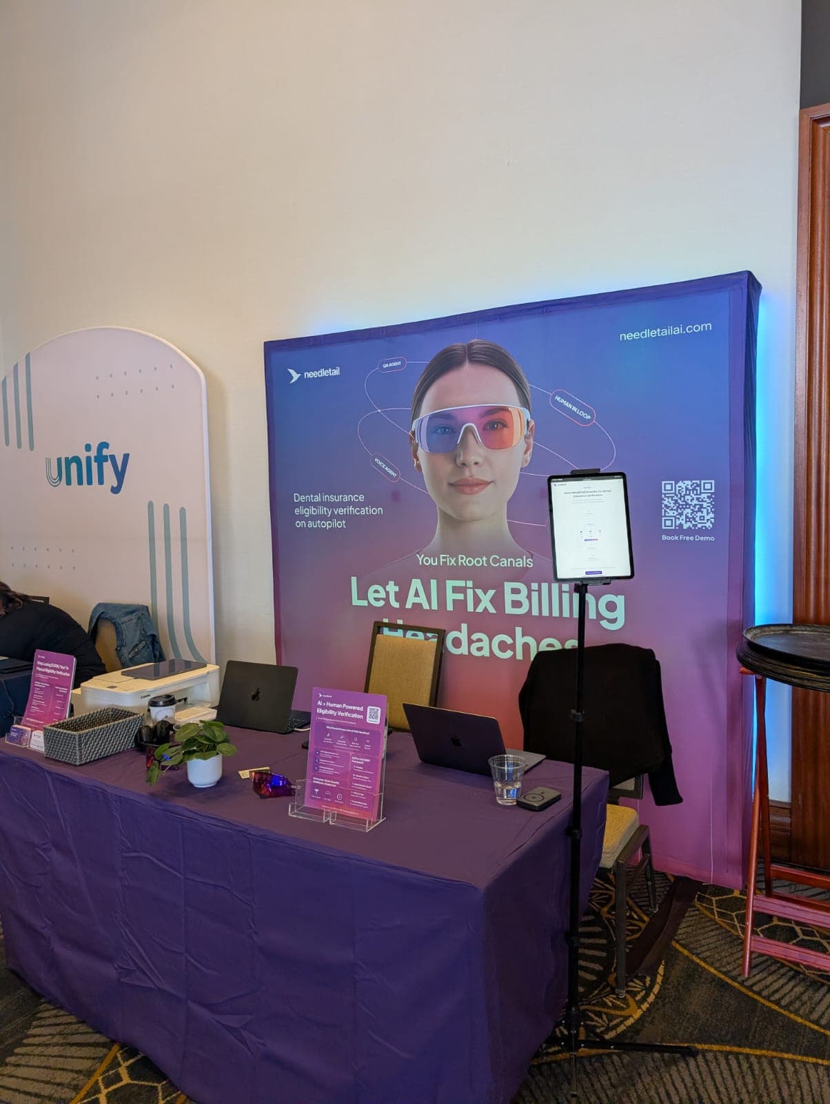 Needletail team at trade show booth